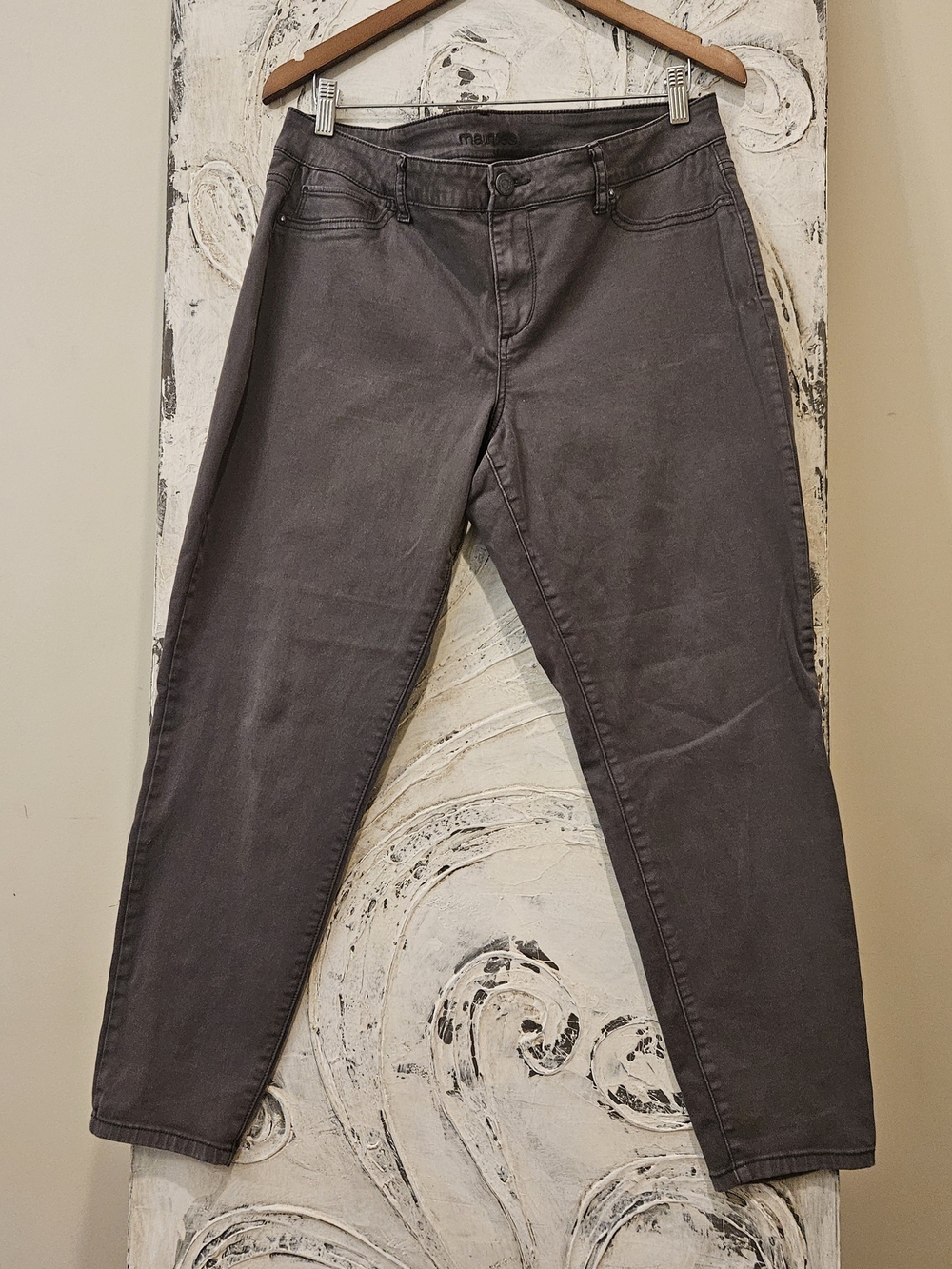 Maurices Charcoal Cropped Stretch Jeans